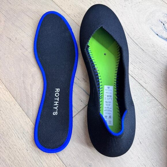 Rothy's The Flat Black Solid Size 10 - Picture 3 of 8